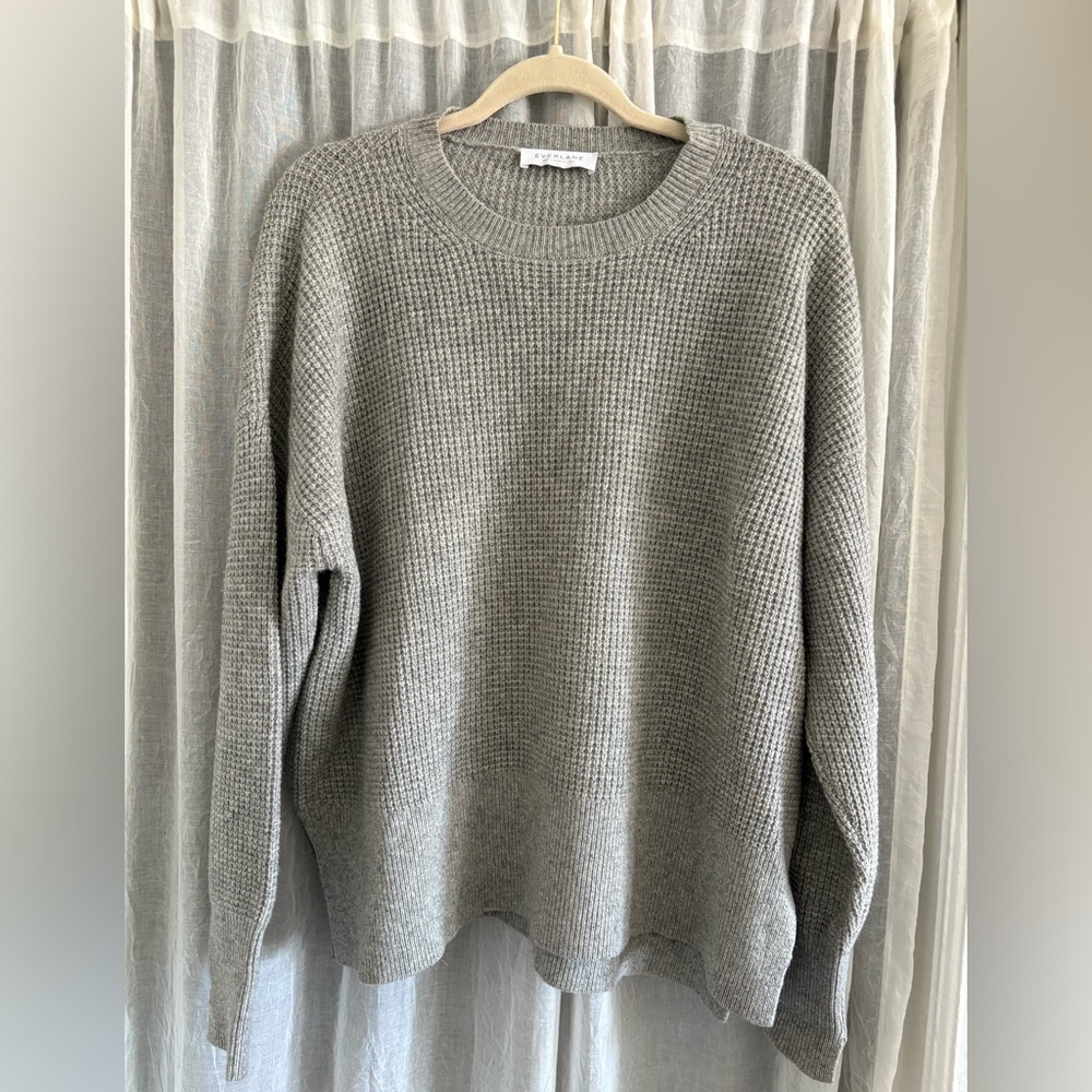 Everlane Gray Crew Neck Sweater